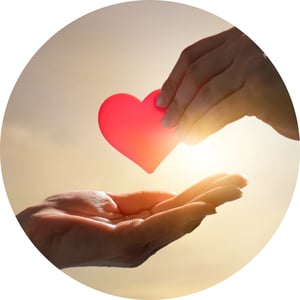 donations hand